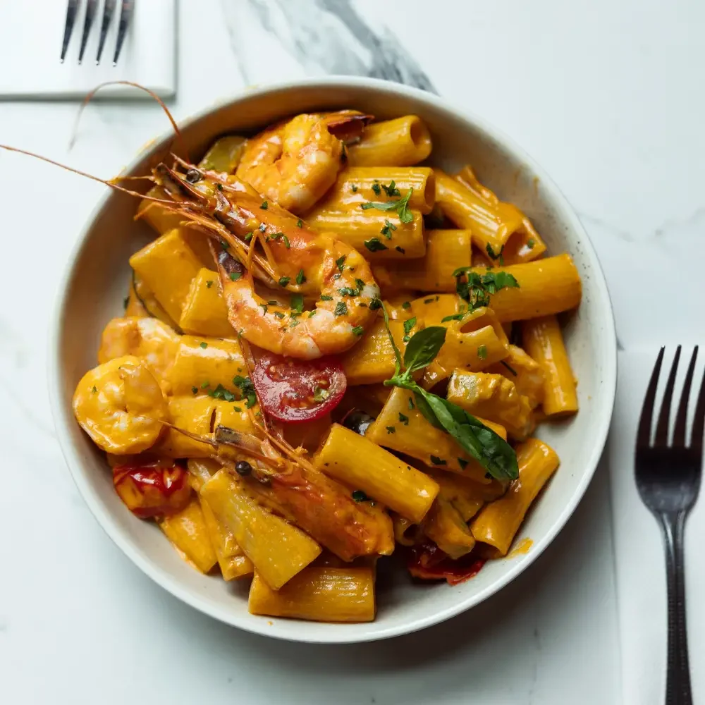 MACCHERONI GAMBERI MACCHERONI GAMBERI